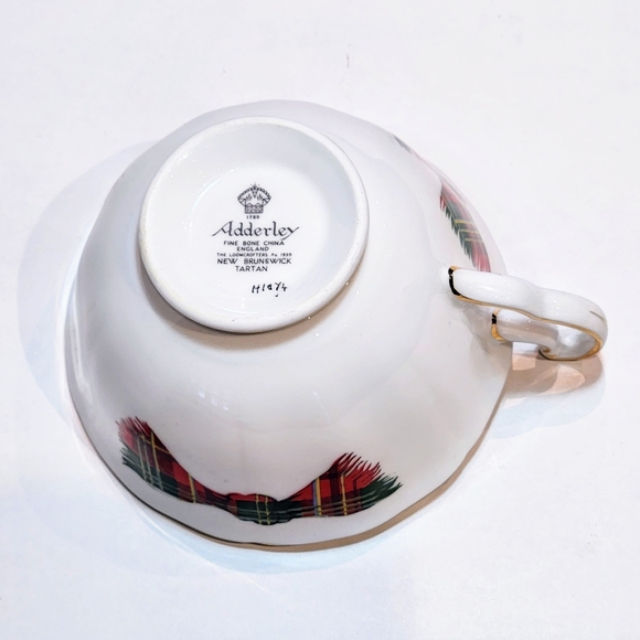 Adderley New Brunswick tartan 1959 fine bone china tea cup and Saucer - Picture 6 of 8